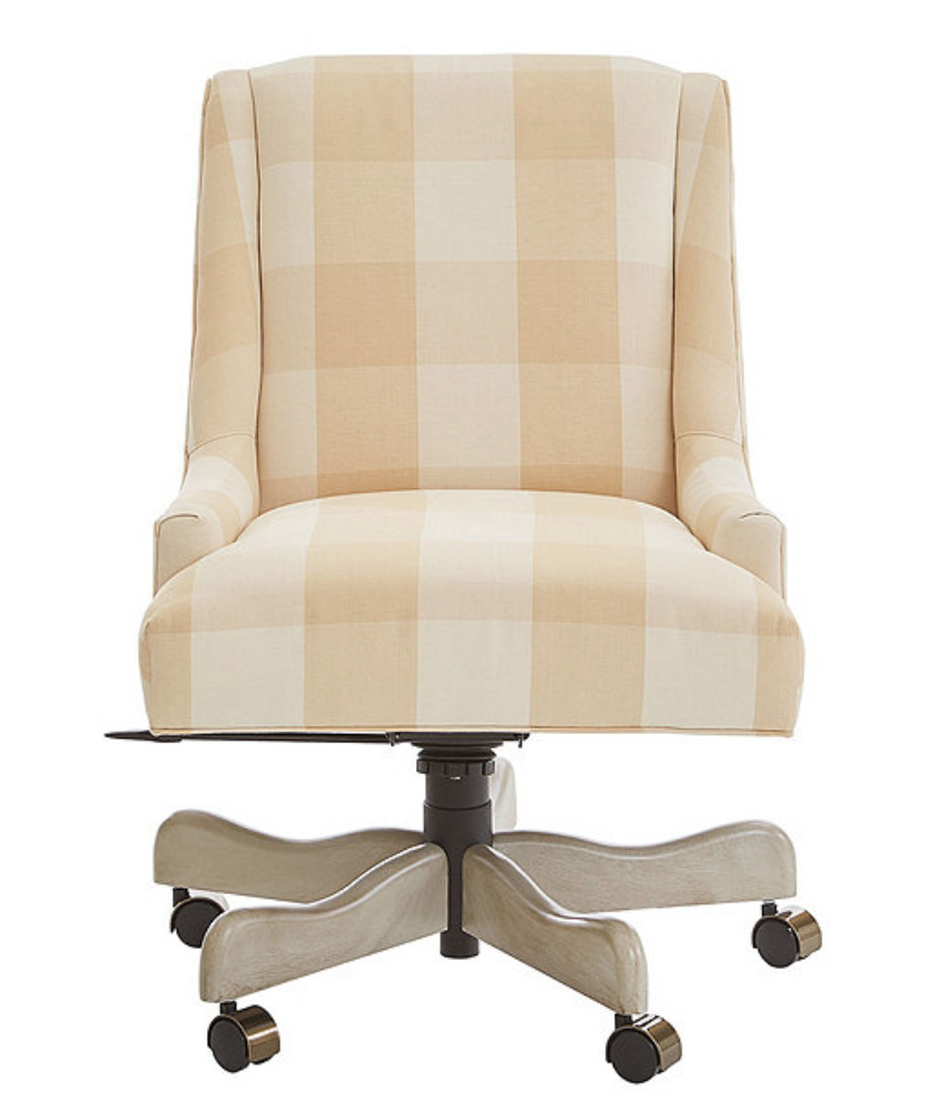 gingham buffalo check swivel desk chair home office essential