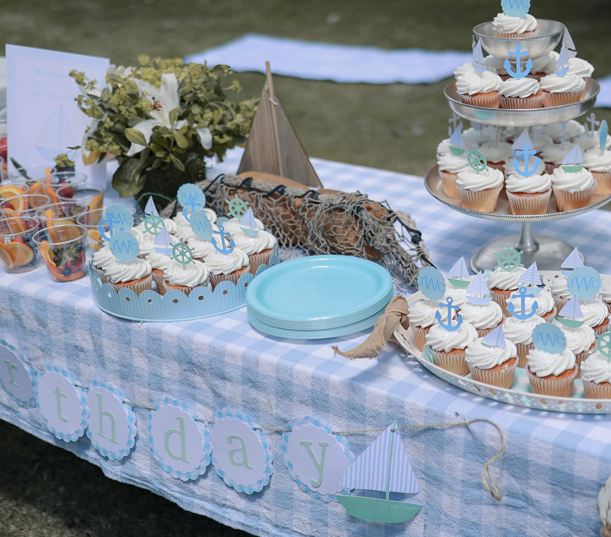 Sail Boat Birthday - Party Ideas Decorations - Chapple Chandler Blog
